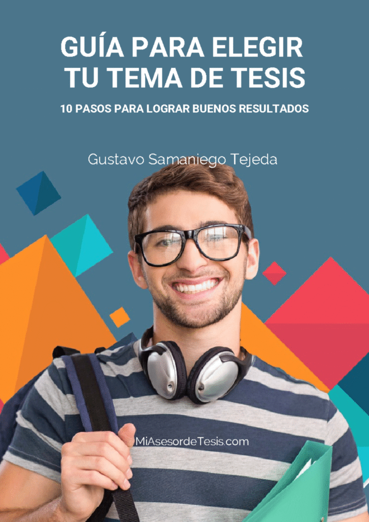 Estudiante aprendiendo cómo elegir el tema de tesis universitaria